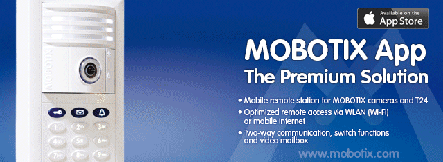 Go to Free Mobotix iPad, iPhone & iPod Touch App page.