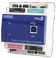 Clipsal CBus Pascal Home Automation Controller brochure (2948KB pdf).