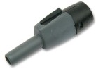 Linn safety compliant speaker cable plug (black, assembled).